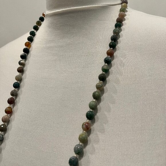 Multi colored bead necklace - Picture 2 of 4